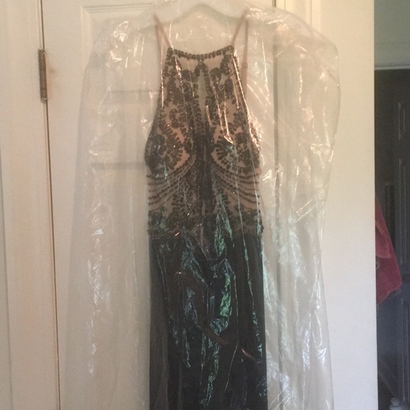 Black Prom Dress with Beading - Picture 4 of 5